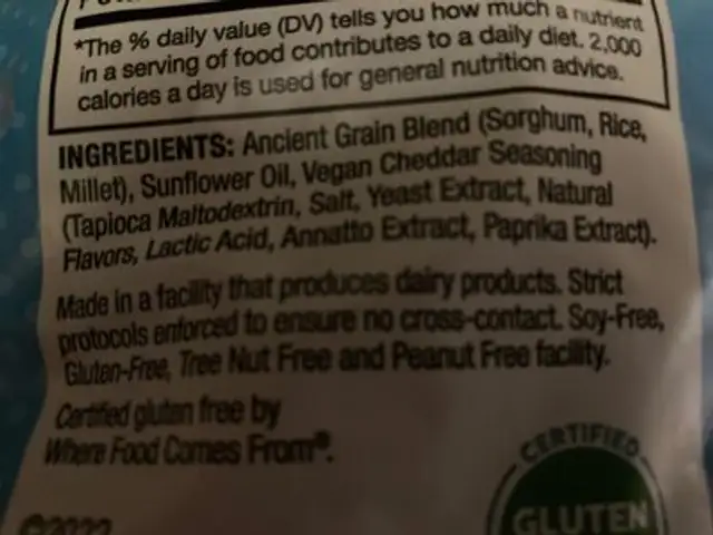 KA-POP! ingredients label