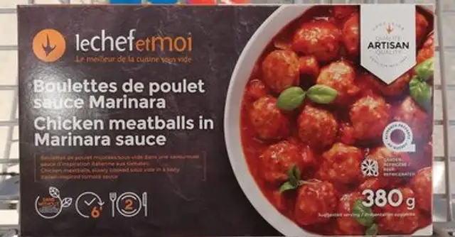 Boulettes de poulet sauce marinara