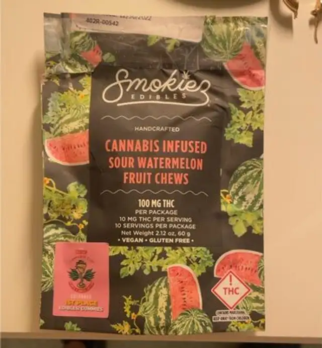 Cannabis Infused Sour Watermelon Fruit Chews