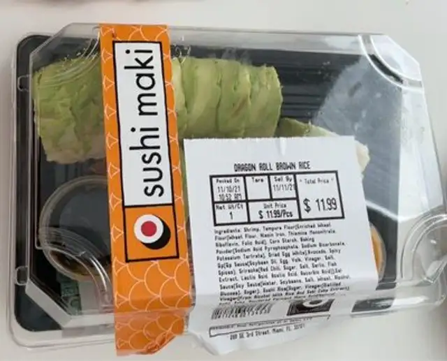 Dragon roll brown rice