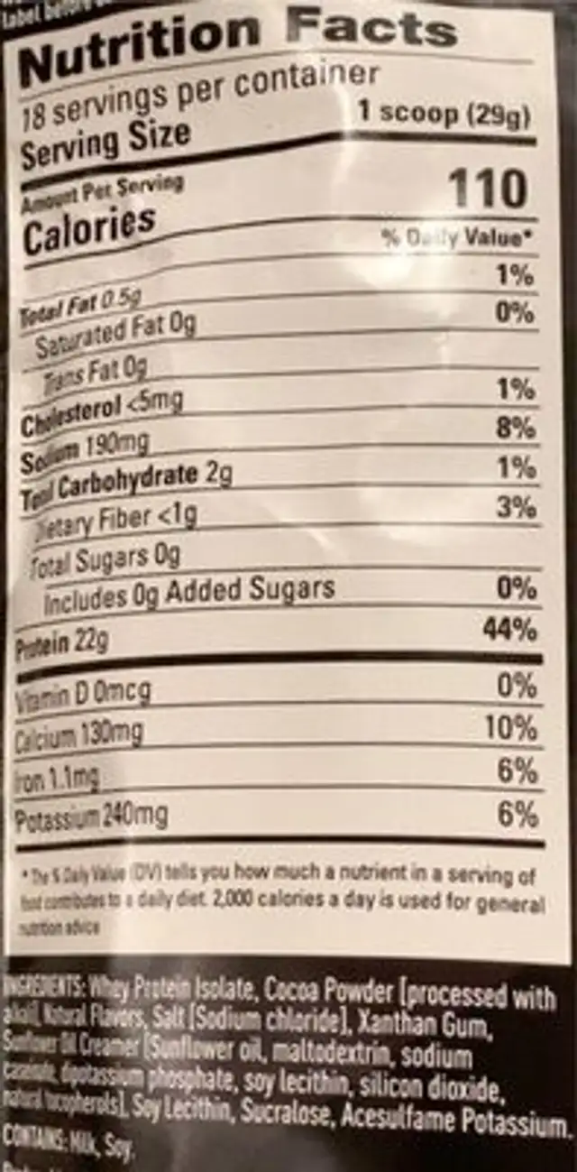 Performix post workout recovery isowhey protien strength nutrition facts table