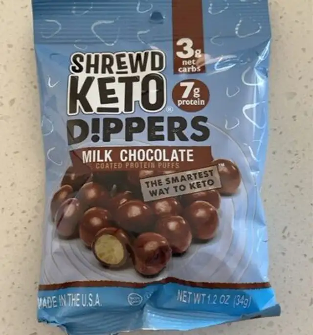 Shrewed keto Milk chocolate dippers