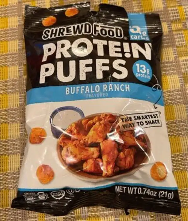 Buffalo ranch protein puffs