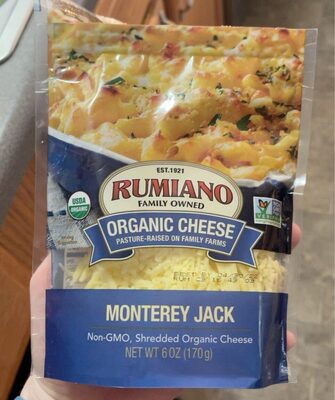 Organic Shredded Monterey Jack