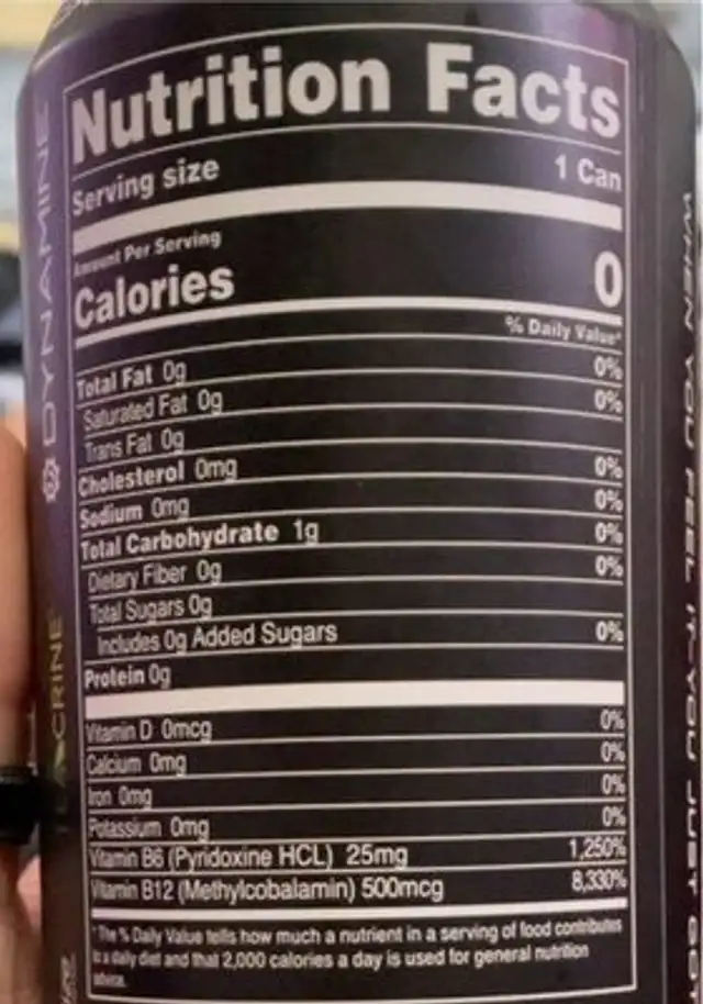 rocket pop nutrition facts table