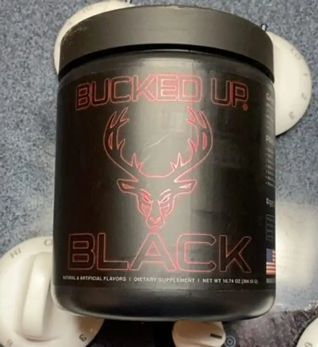 Bucked up pre-work out: black