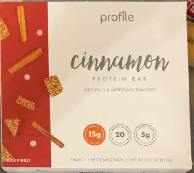 Cinnamon protein bar