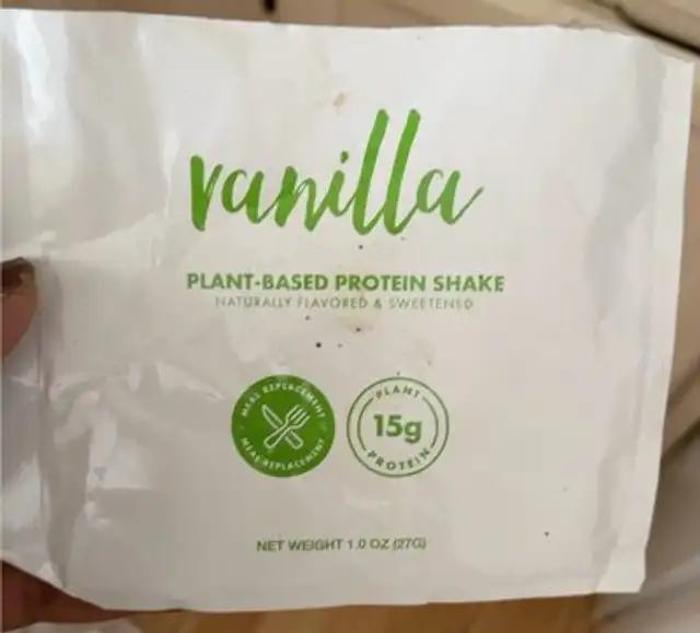 Vanilla plant based protein shake