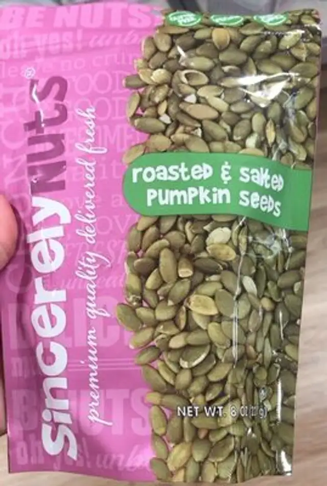 Roasted and salted pumpkin seeds