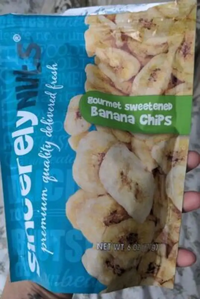 Gourmet sweetened banana chips