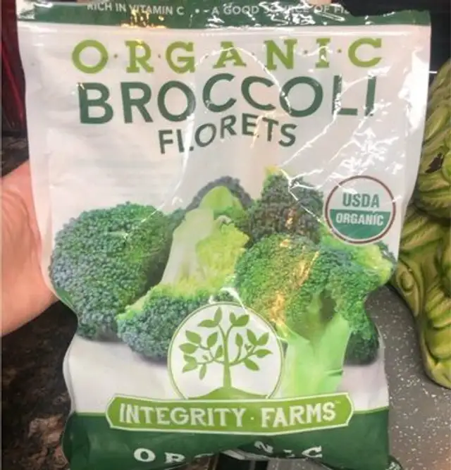Organic broccoli florets