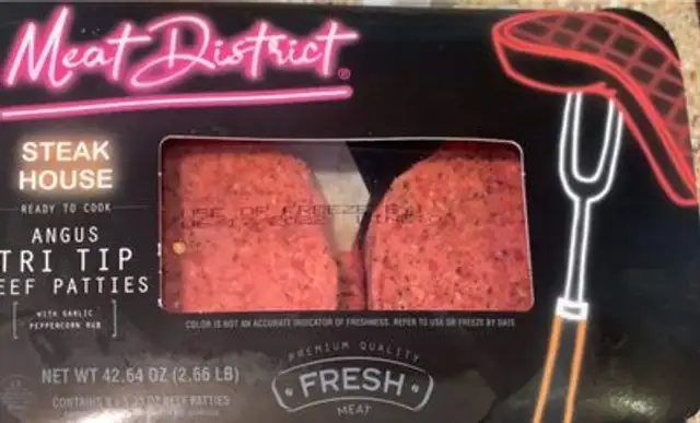 Angus tri tip beef patties