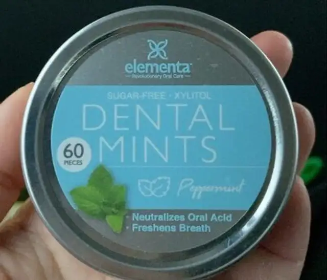 Dental mints peppermint