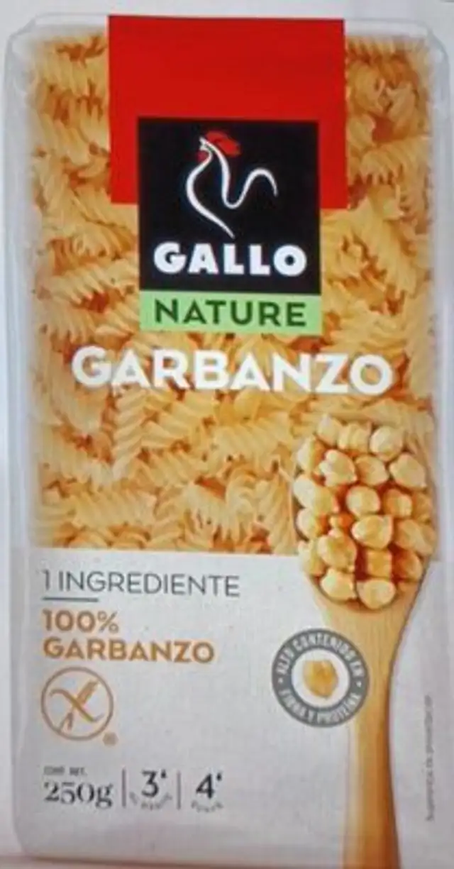 GARBANZO nutrition facts table