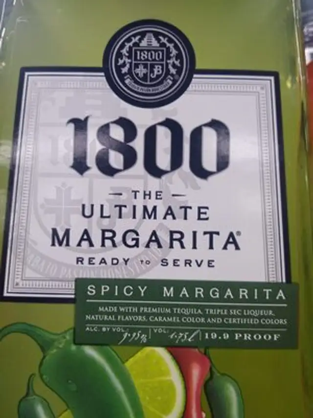 The ultimate margarita pineapple ingredients label