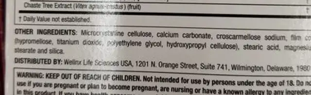 slimquick pure ingredients label
