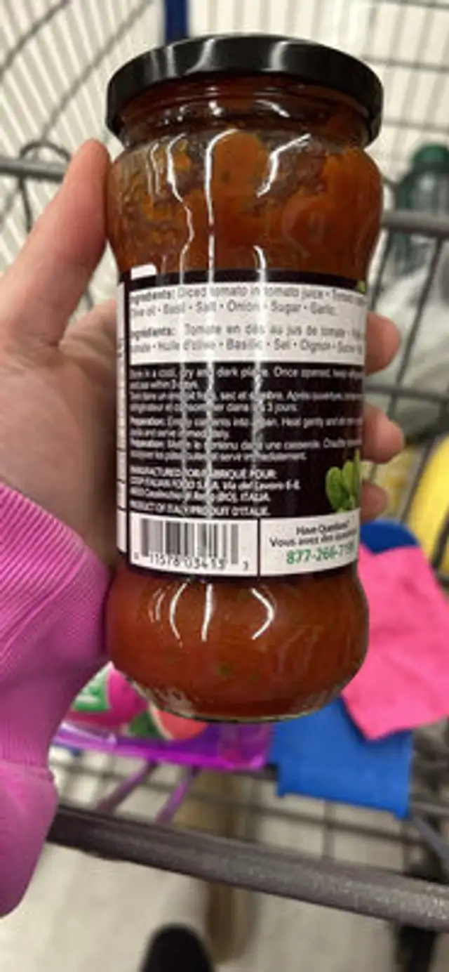 Tomato basil sauce