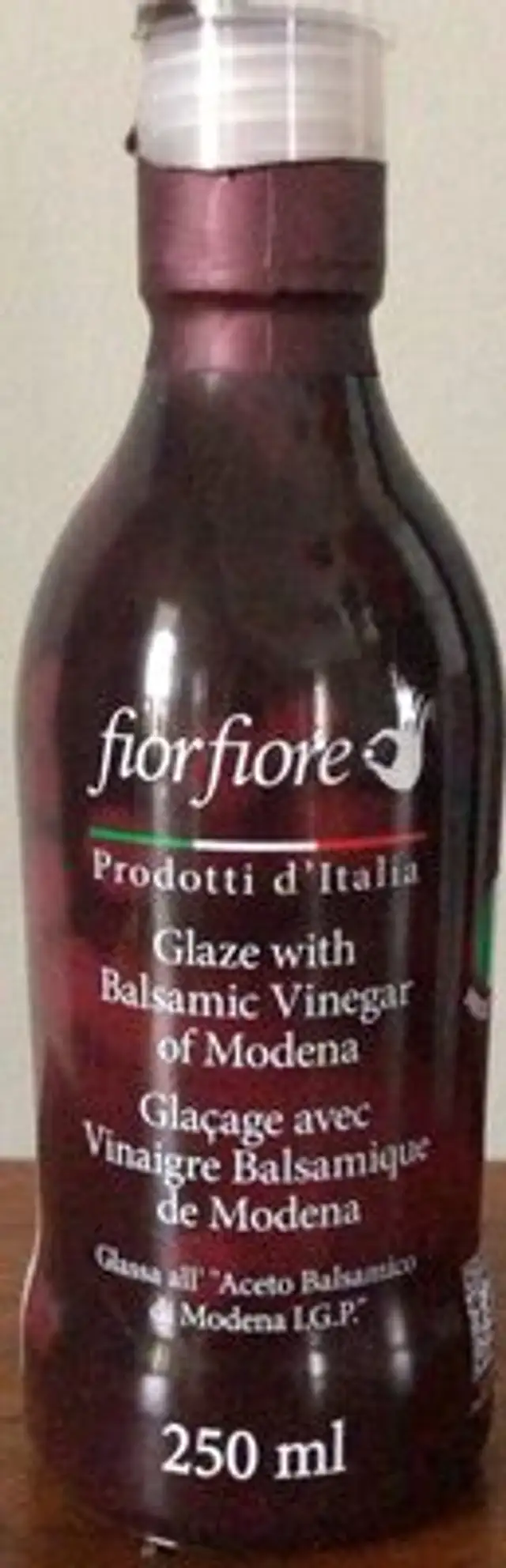 Glaçage avec Vinaigre balsamique de Modena