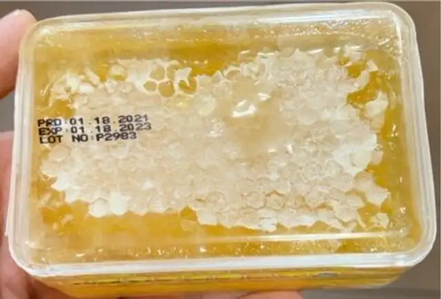 Pure raw comp honey