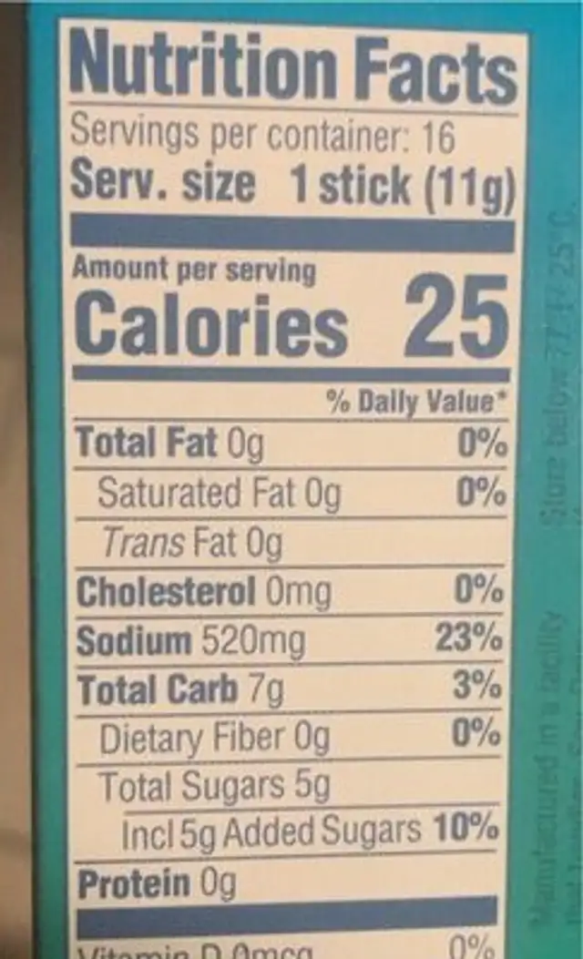 nuun hydration nutrition facts table