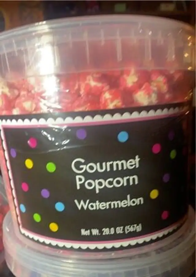 Gourmet popcorn watermelon