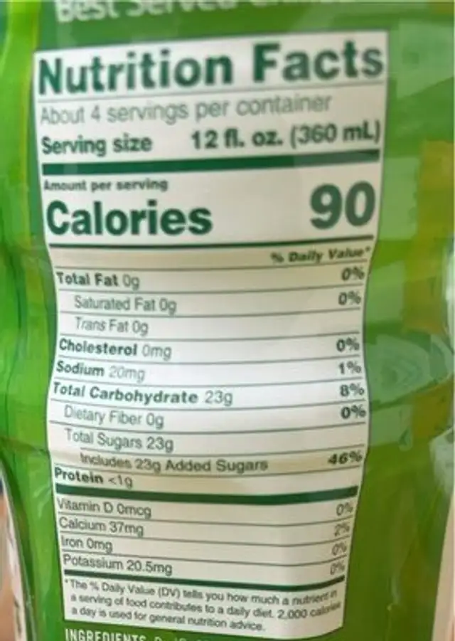 Alo awaken aloe juice nutrition facts table