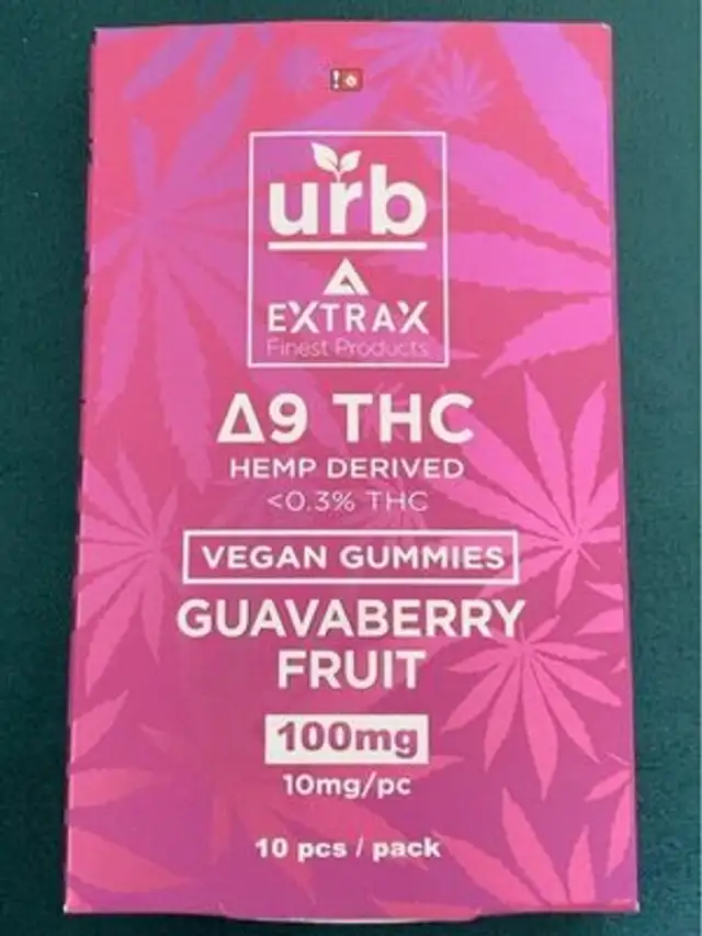 Vegan Guavaberry Fruit Delta 9 Gummies