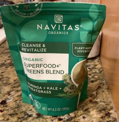 Superfood+ greens blend front packaging