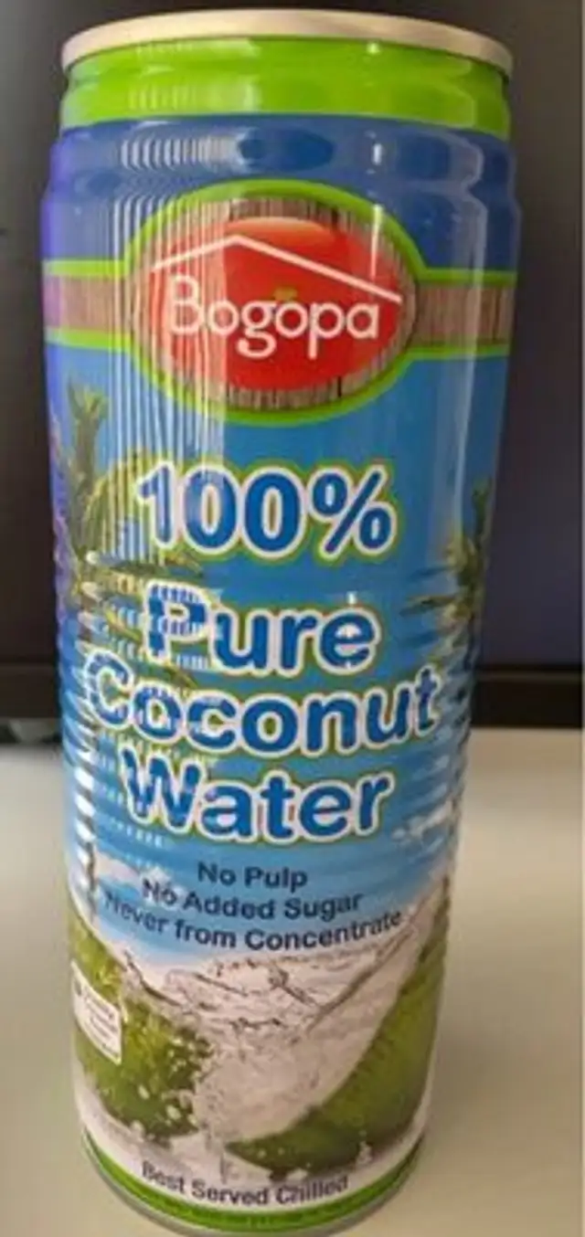 100% pure coconut water