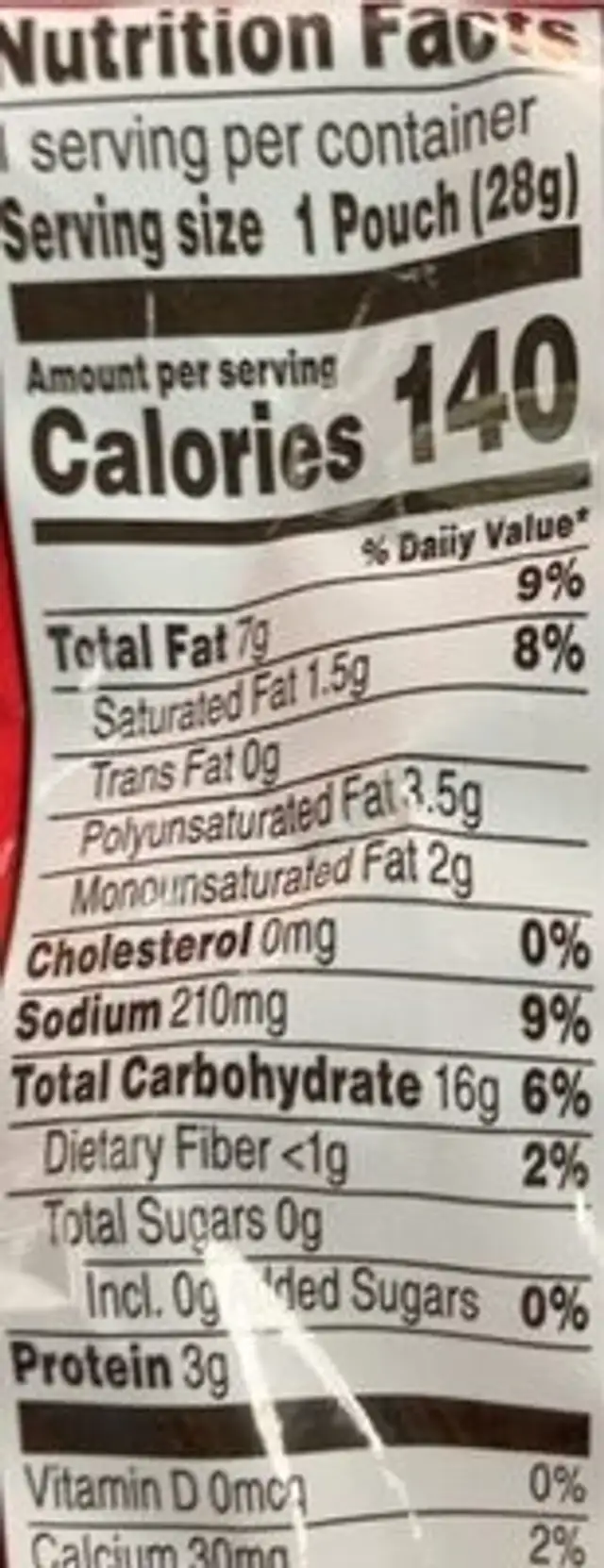 Flock shot basketball nutrition facts table