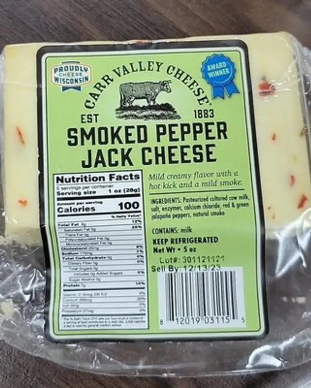 Smoked Pepper Jack Cheese