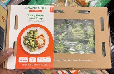 Home chef meal kits front packaging