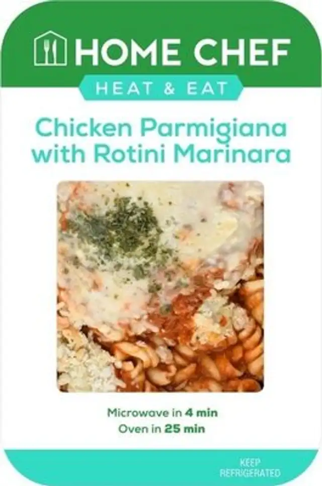 Heat & eat chicken parmigiana with rotini marinara