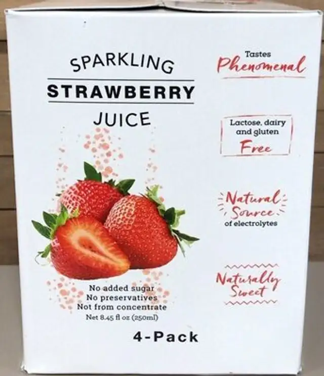 Sparkling Strawberry juice
