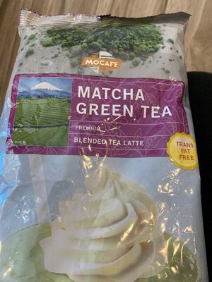 Matcha green tea front packaging