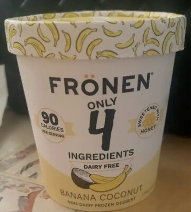 Bananas coconut ice cream