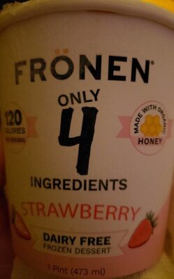 Dairy Free Dessert Strawberry front packaging