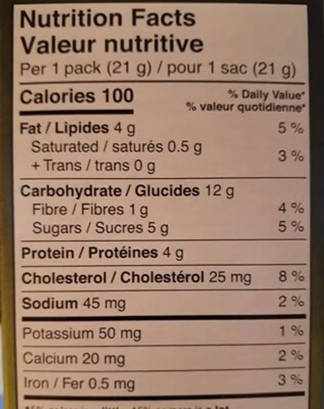 Pistaches biscuits minces aux amandes nutrition facts table