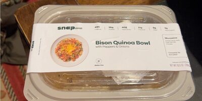 Bison quinoa bowl
