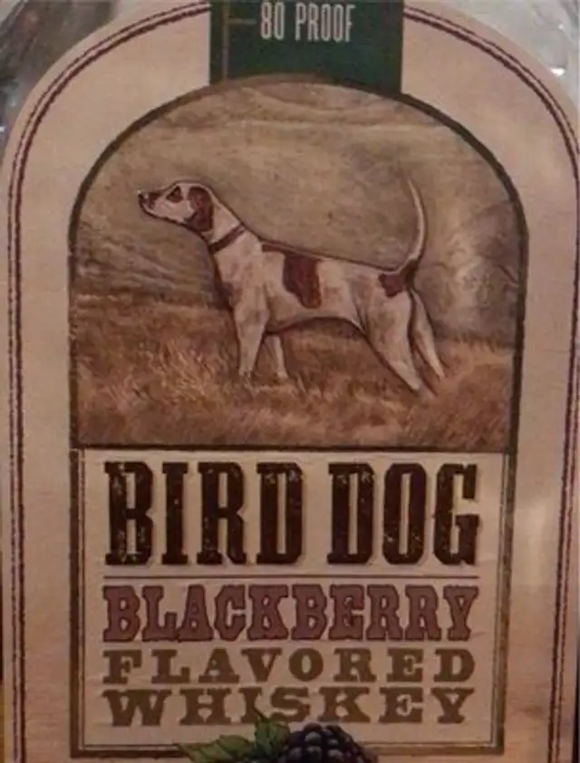 Blackberry flavored whiskey