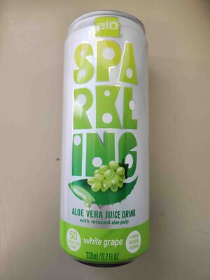 Sparkling Aloe Vera Juice Drink - White Grape