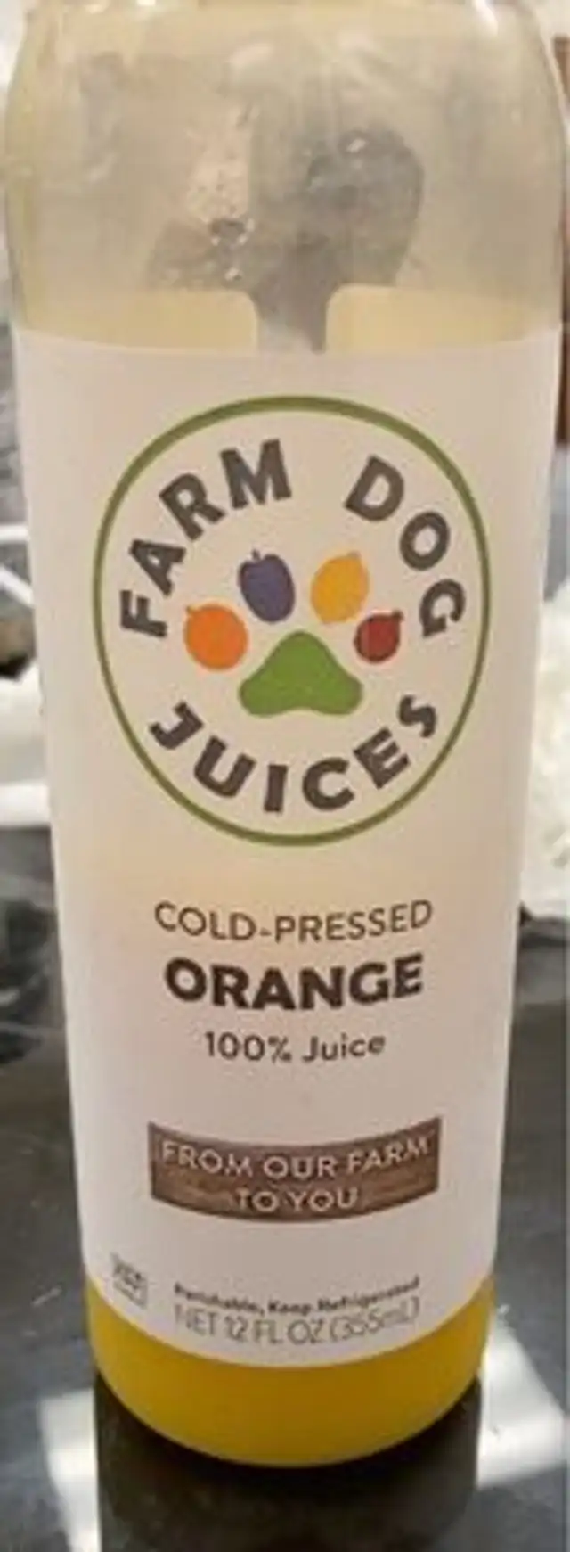 Cold pressed orange juice