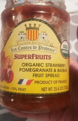 Organic Strawberry Pomegranate & Baobab fruit Spread