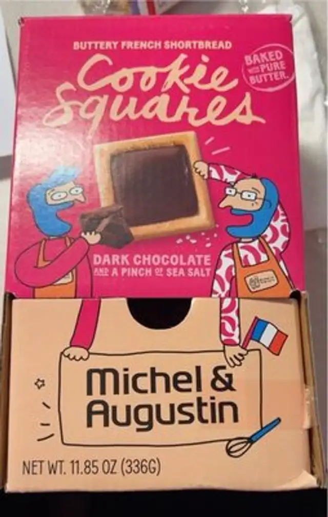 Dark chocolate & a pinch of salt cookie squares