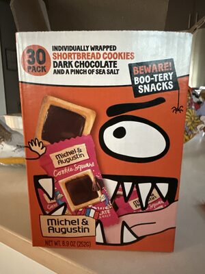 Dark Chocolate & Pinch Of Sea Salt Shortbread Cookies