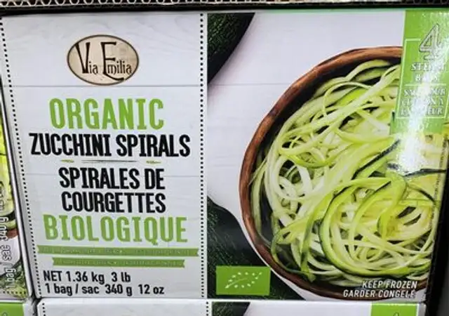 Spirales de courgettes