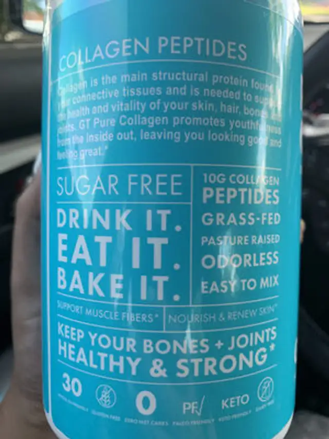 Unknown nutrition facts table