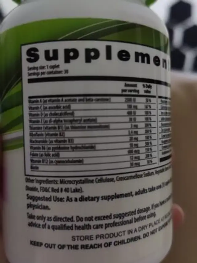 vitafarm ingredients label