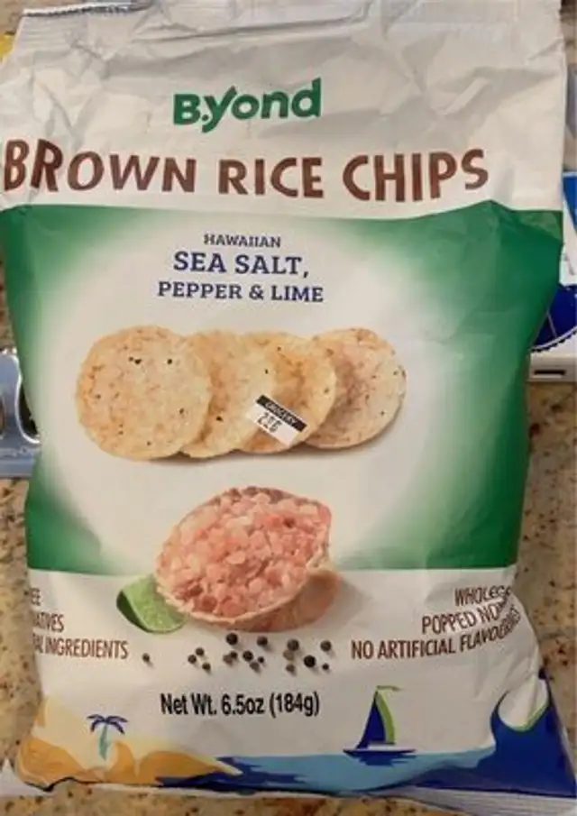 Brown rice chips