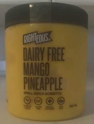 Dairy Free Mango Pineapple Sorbetto